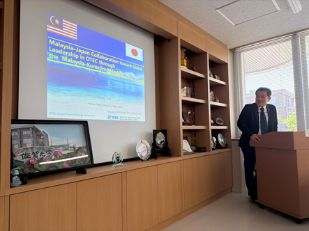 池上康之海洋エネルギー研究所長による取組紹介